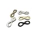 Julie Wang 50pcs Mixed Color Ramdon Antique Alloy Infinity Charms Connector Findings 2482mm