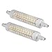 LESHP LED Bulbs 120LED 10W 1100LM R7S 118mm 100-265V 3000K Warm White Bulbs Double Ended Tungsten Halogen Bulbs Replacement 2 Pcs Not Dimmable