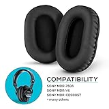 Brainwavz Earpads for Sony MDR 7506, Memory Foam, Compatible MDR V6, V7, CD900ST - Black