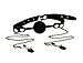 Ball Gag with Nipple Clamps- Black