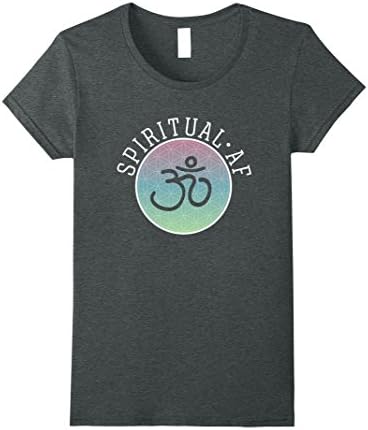 Womens Spiritual AF Shirt: Yoga, Pilates &amp; Meditation Shirt | Zen Small Dark Heather