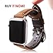 SwizzClub Compatible Apple Watch Band Leather 42mm 44mm - Iwatch Band 44mm 42mm Series 4/3/2 - for Apple Watch Band Strap - Iwatch Strap - Apple Watch Band Brown Leather - Iwatch Bands for Women Men