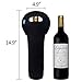 Ofeily Wine Carrier, Durable Neoprene Single Bottle Wine Tote Bag/Beer/Cans/champagne/Water or Drink Bottle Bag(1-Bottle, Black)