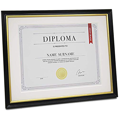 image for CREKERT 11x14 Frame for Picture Diploma Certificate Frame 8.5x11 with 