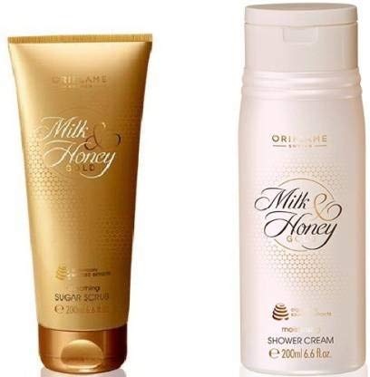 Oriflame Milk & Honey Gold Sugar Scrub & Shower Cream