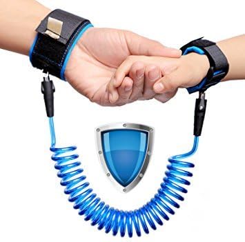 Baby Child Anti Lost Wrist Link, Hip2cart Anti Lost Velcro Wrist Band Harness for Toddlers and Kids 60in