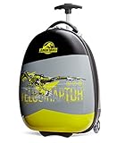 Travelpro Jurassic World Kid's Hard Side Luggage, Grey/Yellow, One Size