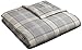 Amazon Brand – Pinzon Plaid Flannel Duvet Cover - Full or Queen, Grey Plaid