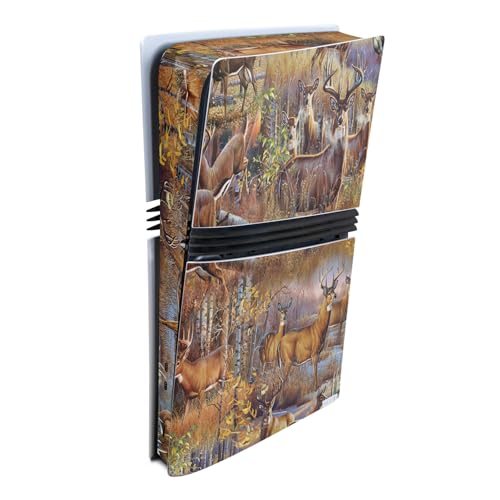 Gaming Skin Compatible with Sony PlayStation 5 PS5 Pro Console - Deer Pattern -…