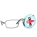 Plinrise Cartoon Pure Cotton Reusable Eye Patches - Amblyopia Eye Patches For Glasses, Strabismus, Lazy Eye Patch For Children,Vision Care Eye Mask - Airplane Left eye