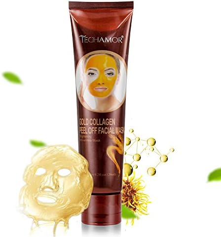 24k Gold Mask Blackhead Remover Mask- Black Pore Removal Mask for Face Nose Acne Treatment - Best Blackhead Peel off Anti-wrinkle Facial Mask 120ml (4.2 fl.oz)