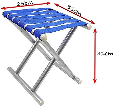 Aluminum Steel Multipurpose Lightweight Foldable Camping Hiking Fishing Picnic Stool Chair Seat
