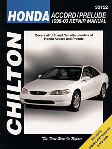 Honda Accord 1998 thru 2002 Haynes Repair Manual: All Models
