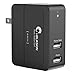 i-Blason 2 Port USB Travel Wall Charger 20W with Smart Charge Technology for iPhone 6/6S/5S/5, iPad, Samsung Galaxy S6 / S6 Edge, Nexus 6, HTC M9, Motorola, LG (2 Ports)