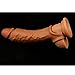 Silicone penile Condom Expander expands SZYZH Male Chastity Toys Lengthen Cock Sleeves Dick Socks Reusable Condoms Color Brown