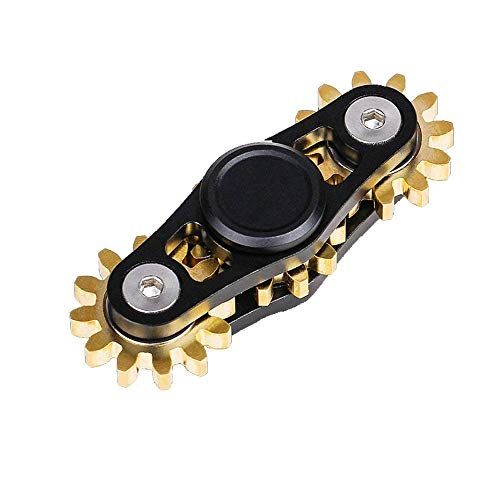 Hand Spinner, Fidget Toy, Fidget Spinner Toy, Anti Stress toys, Tri-spinner Fidget Toy Stress Reducer, (Black Golden(3 gear))