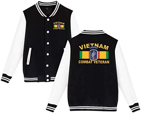 EYSKJ Desert Storm Combat Veteran Mens & Womens Funny Hoodie Baseball Uniform Jacket Sport Coat
