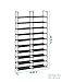 ORAF Shoe Rack 10 tier Shoe Tower Organizer, ORAF 50 Pair Shoe Racks with Waterproof Dustproof Tight Connection, Free Standing Shoe Shelf in Closet Entryway Hallway, Non-woven Fabric, Black