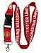 Football Club: Manchester United Lanyard - Red Lanyard - DGK neck lanyard - 25mm x 50cm