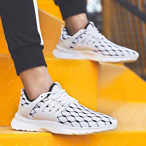 Men's Mesh Sport Shoes,Dacawin Casual Breathable Lightweight Lace-up Running Shoes Fashion Sneakers 2019