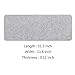 FireBee Extended Gaming Mouse Pad, Non-Slip Desk Pad, Desktop Protector, Writing Mat, Felt Desk Mat for Office and Home, 0.12 Inch Thick (Light Gray)