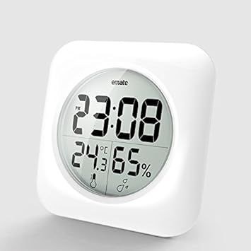 Wasserdicht Boomyours Badezimmer Uhr Mit Digitalem Thermometer Und Saugnapf Thermometer