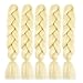 Forevery Braiding Hair Synthetic Ombre Hair Braiding Extensions High Temperature Fiber Crochet Twist Braids (24
