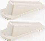 Shepherd Hardware #9163 Heavy Duty Off-White Rubber Door Stop - 2 Count