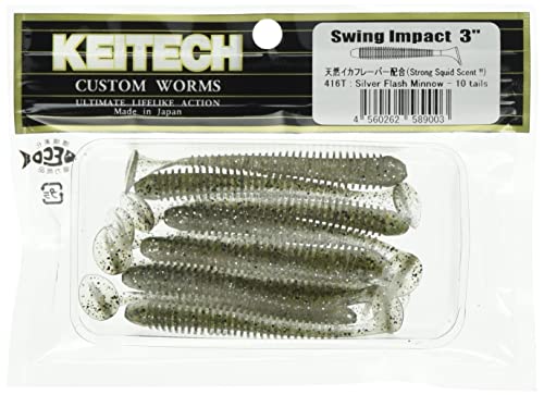 ケイテック(KEITECH) (Keitech) スイングインパクト 3インチ #416 シルバーフラッシュミノー