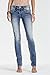 Miss Me Jeans Women's Garden View Floral Embroidered Medium Wash Straight Leg (28)