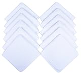 Sinland Microfiber Waffle Weave Kitchen Dish Cloths Drying Cleaning Cloth 13inchx13inch 12 Pack White