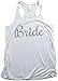 Ann Arbor T-shirt Co. Bride | Flowy, Silky, Fashionable Racerback Women's Bridal Tank Top-Ladies, S White