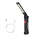Work Light, Coquimbo COB Rechargeable Work Lights with Magnetic Base 360°Rotate and 5 Lighting Modes Ultra Bright LED Flashlight, Inspection Lamp for Car Repair, Home Using and Emergency (Large)