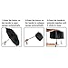 SHINE HAI Travel Umbrella, Auto Open/Close for One Handed Operation, 8 Ribs Durable Construction, Compact Umbrella for Rain/Snow