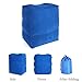 HAOBAIMEI Inflatable Travel/Airplane Pillow for Leg/Foot Rest, Air Cushion for kids to Lay Down or Sleep on Long Flights,Footrest Suitable for planes, Cars, Buses, Trains, Office, Home, Camping (Blue)