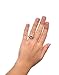 I Am My Beloved and He Is Mine CZ Open Heart Ring Silver Stainless Steel With Verse