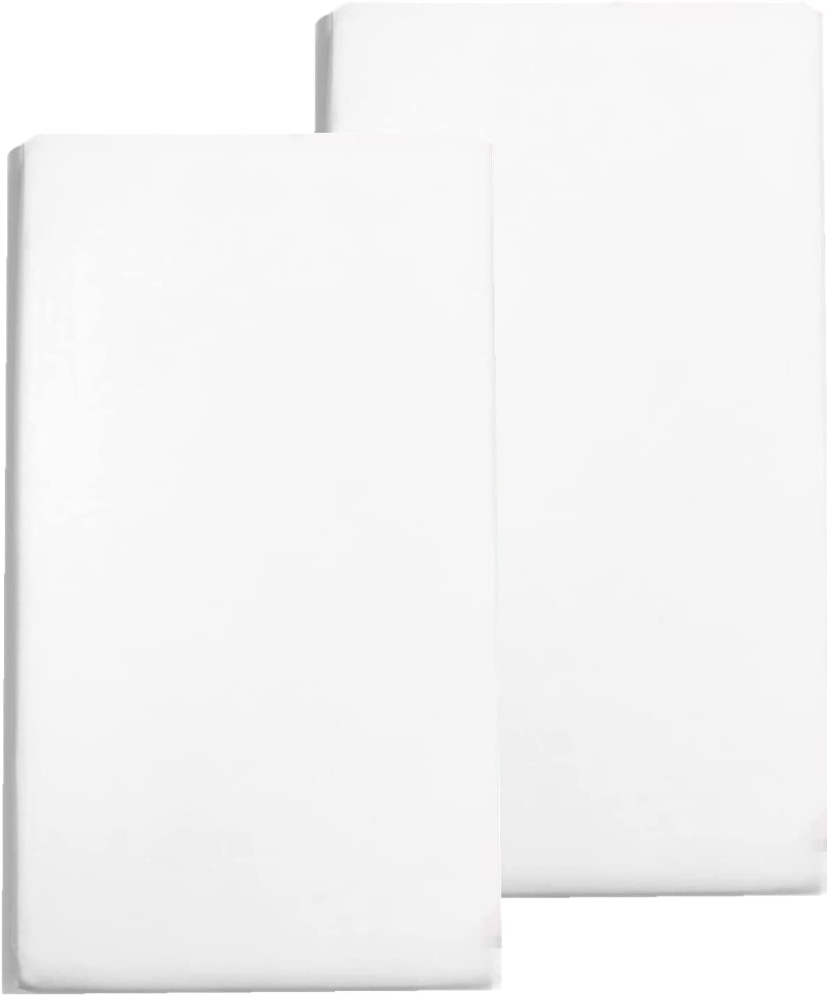 2 x Cot Bed Sheets Cot Sheets 140x70 Fitted Polyester Soft Bed sheets Hypoallergenic Fully Elasticated Skirt Easy Care