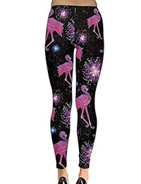Leggings de playa tropicales para dama, diseño de flamencos y pájaros, tallas XS-5XL