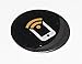 6 Black NFC Bubble Stickers NTAG213 by Tagstand - Fully programmable, and Works All NFC Enabled Devices