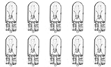 CEC Industries #194 Bulbs, 14 V, 3.78 W, W2.1x9.5d Base, T-3.25 shape (Box of 10)
