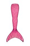 Fin Fun Mermaid Tail Only, Reinforced Tips, NO Monofin, Malibu Pink, Size Adult XS