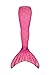 Fin Fun Mermaid Tail Only, Reinforced Tips, NO Monofin, Malibu Pink, Size Adult XS