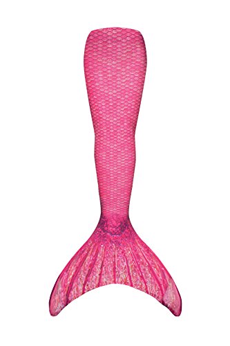 Fin Fun Mermaid Tail Only, Reinforced Tips, NO Monofin, Malibu Pink, Size Adult XS