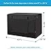 HONEST OUTFITTERS Dog Crate Cover 42 Inch Dog Kennel Cover for Large Dog, Heavy Duty Oxford Fabric,with Double Door, Pockets and Mesh Window (43L x 29W x 30H,Black)