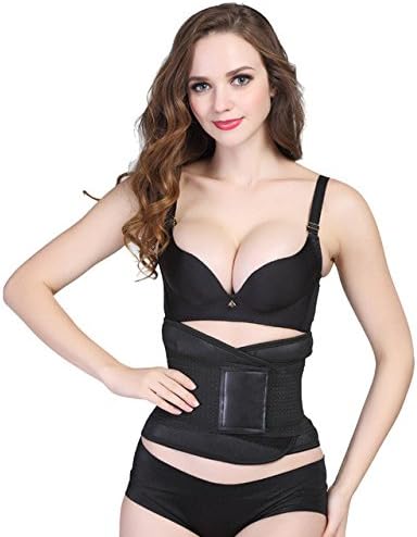 PREMIUM Waist Trimmer, Premium Weight Loss Ab Belt for Men &amp; Women Workout Sweat Enhancer Exercise Adjustable Wrap for Stomach Enjoy Sweet Abdominal Muscle &amp; Back Support By ABBINY (MEDIUM) (LARGE)
