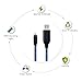 Lightning Cable, MKDGO Flat Visible Flowing LED Flash Light Up EL Charging Cable Sync Charging Cable Cord for iPhone X/8/7/7 Plus/6s/6s Plus/6/6 Plus/5s/5c/5/iPad/iPod(3Ft, Blue)