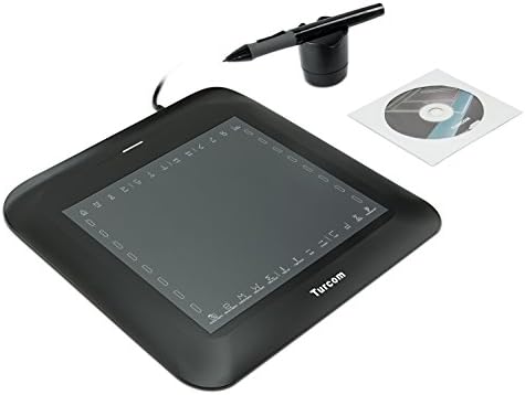 Turcom Graphic Tablet and Pen/Stylus, 8 x 6 Inches Surface Area