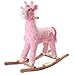 Happy Trails Plush Rocking Penny The Pink Giraffe