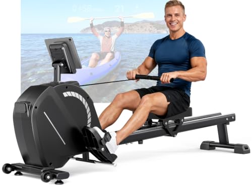 Dripex 16-Stufen Magnetisches Rudergerät 130kg Bluetooth LCD Heimtrainer