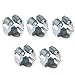OUNONA 10pcs Broom Mop Holder Wall Mounted Garden Storage Rack (Grey)